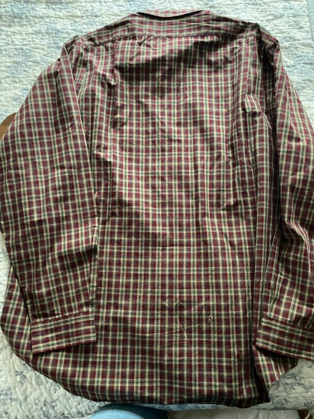 Vintage Polo Ralph Lauren Men's 100% Cotton Shirt XL Brown Green Plaid Button Up